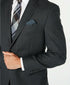 RALPH LAUREN Mens Gray Ultraflex, Pinstripe Classic Fit Stretch Blazer 46R